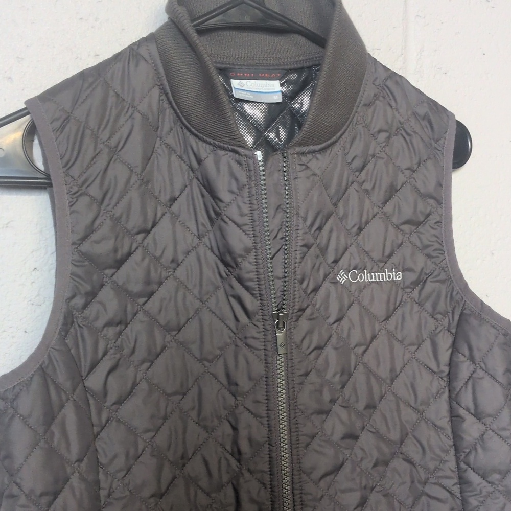 Columbia Omni Heat Puffer Vest Women’s Size Medium Black, Outerwear, Layering - Picture 2 of 6